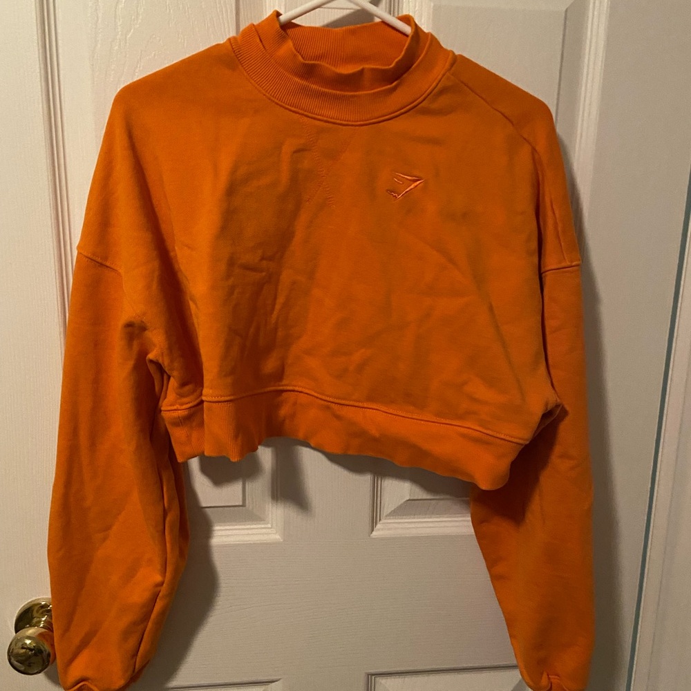 Gymshark Orange Cropped Sweatshirt